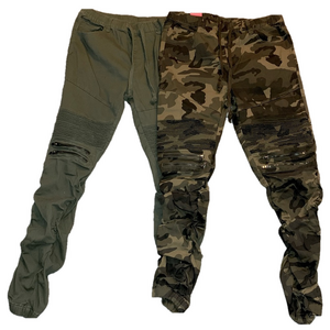 Victorious Men's Camo Olive Twill Jogger Pants - Relaxed Fit, Elastic Waist, Tapered Leg, Size Medium - View #3